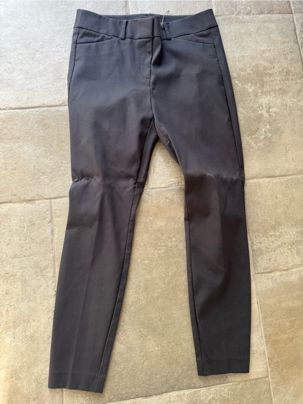 LOFT Gray Ankle Cropped Dress Pants